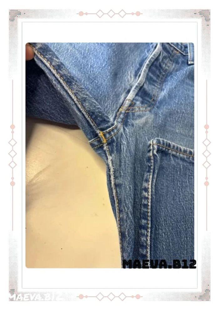 Jean Lévis 501 taille haute bleu Big E baggy mom large taille 38/40 M/L unisexe - photo numéro 6