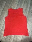 T shirt rouge femme taille s