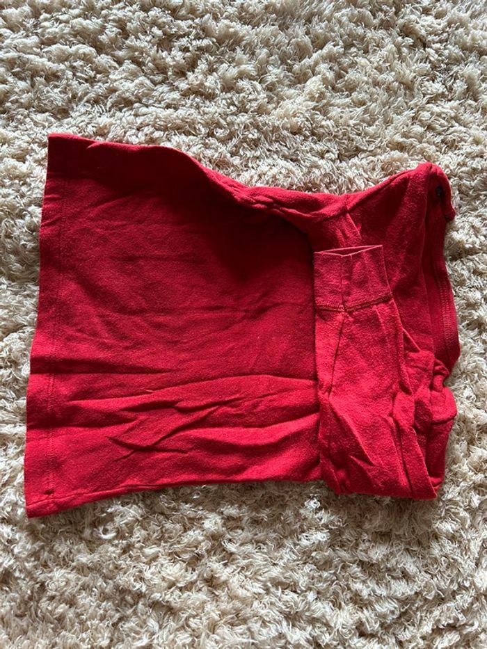 T-shirt à manches longues rouge petit bateau taille 24 M - photo numéro 4