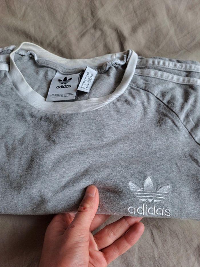 Tee shirt adidas gris - photo numéro 13