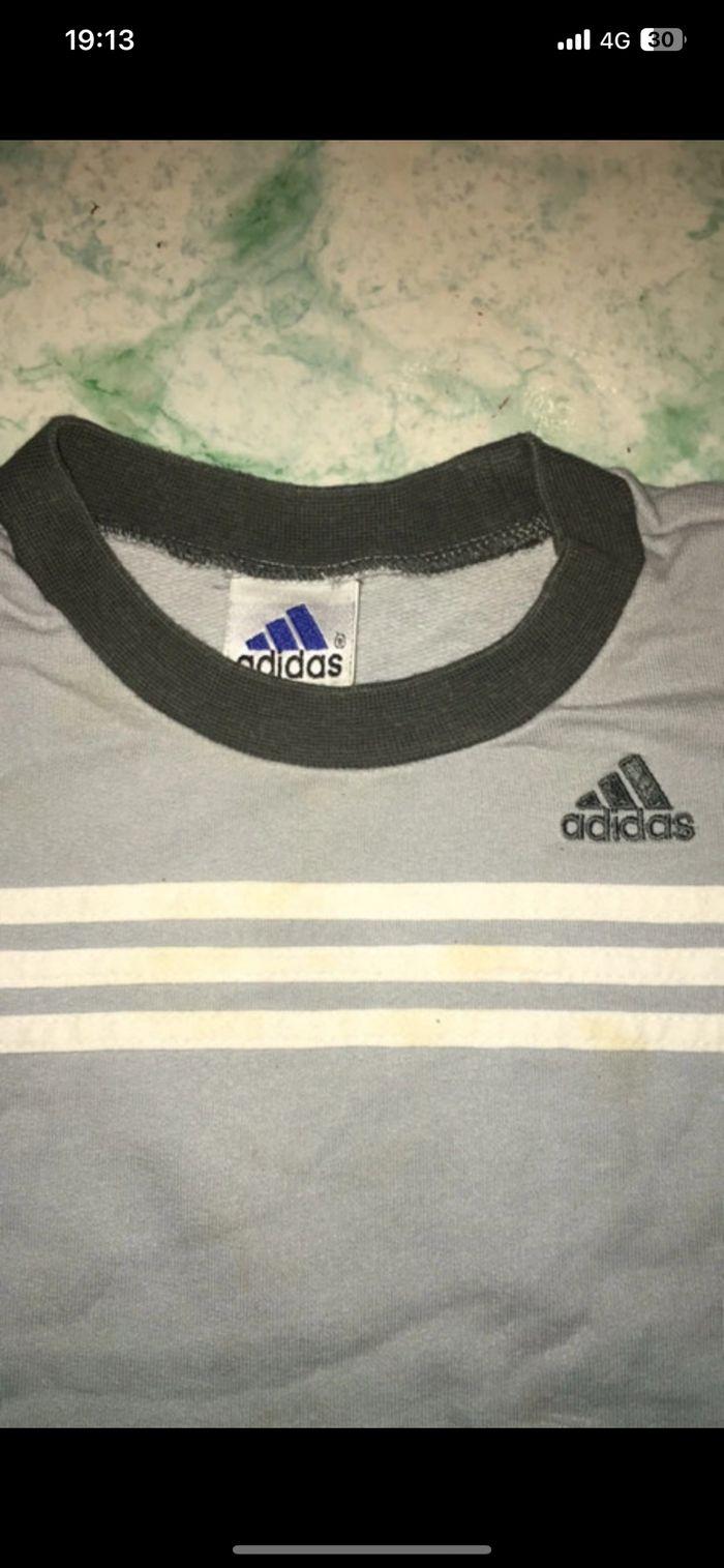 Pull enfant adidas gris authentique 2/3 ans, très peu porté très bon état - photo numéro 5