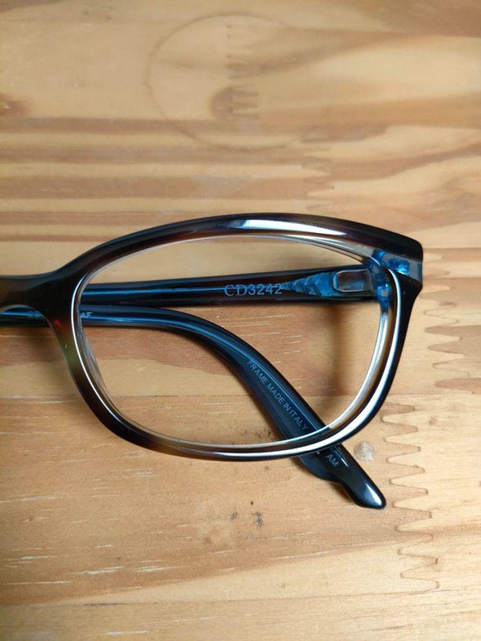 Paire de lunettes marron et bleue monture plastique - photo numéro 5