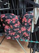 Corset en tissu avec fleurs