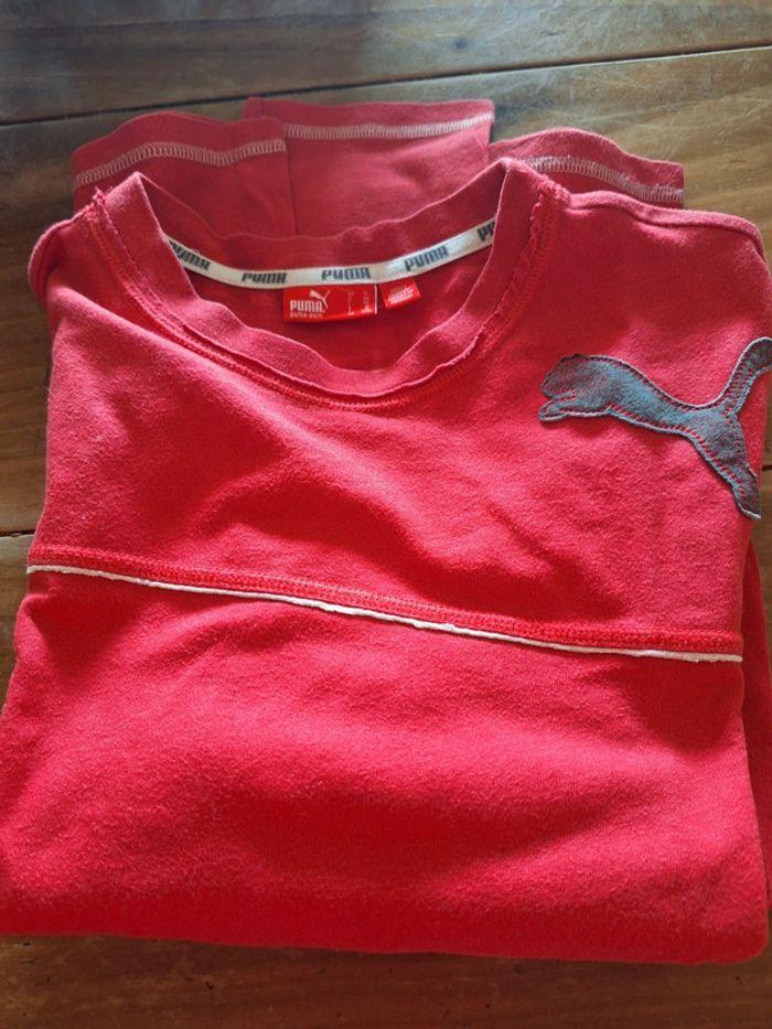 Tee-shirt manche longue Puma T 14 ans - photo numéro 1