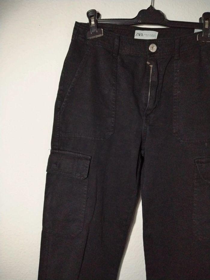 Pantalon Cargo noir zara - photo numéro 3