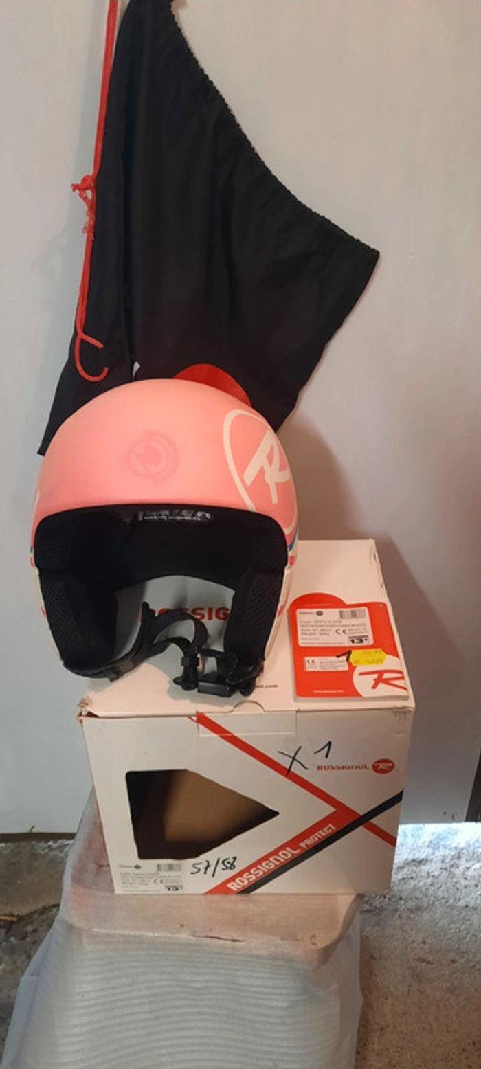 casque ski de piste enfant fille rossignol hero fis 
rose 57/58cm - photo numéro 16