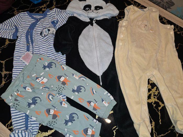 Lot 3 pyjamas + 1 bas de pyjama bébé garçon taille 74