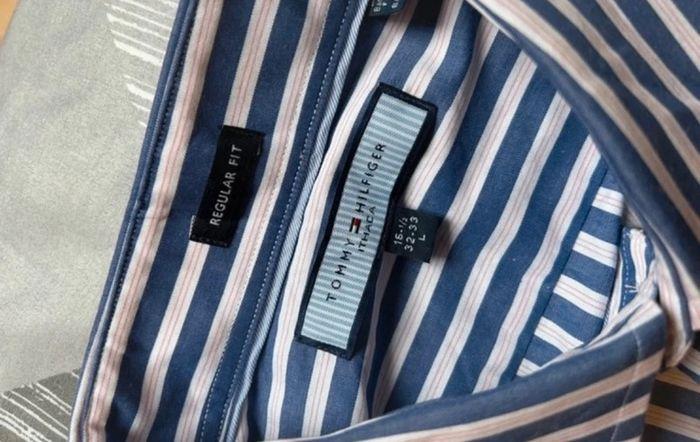 Chemise à rayures tommy hilfiger taille L - photo numéro 3