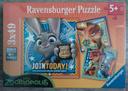 Boîte NEUVE de 3 puzzles Zootropolis 5 ans et +