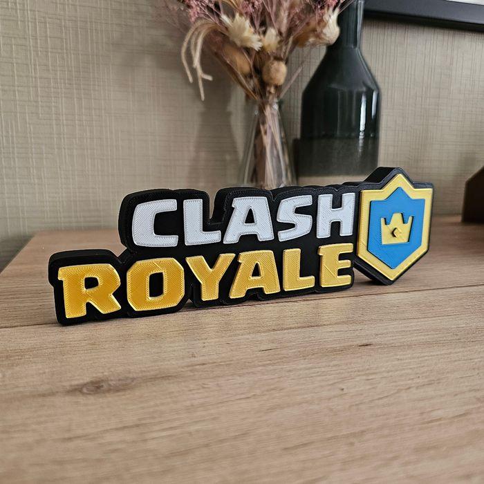 Figurine logo deco Clash Royale 23cm FanArt - photo numéro 3