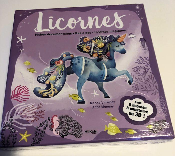 Coffret livre et kit de construction 3D licornes neuf - photo numéro 9