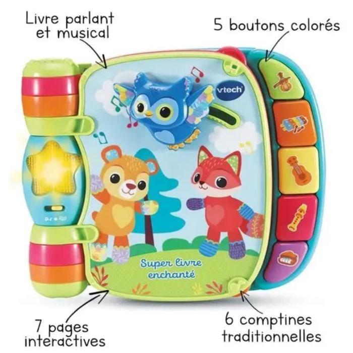 vtech super livre enchanté des baby loulous 6-36 mois +50 chansons mélodies sons et phrases 6 comptines livre interactif parlant musical éducatif instruments de musique couleurs motricité fine lot SOP77 - photo numéro 3