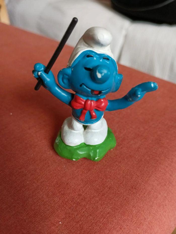 Figurine Schtroumpf chef d'orchestre 1980 - photo numéro 6