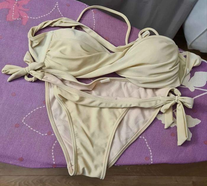 maillot de bain beige crème