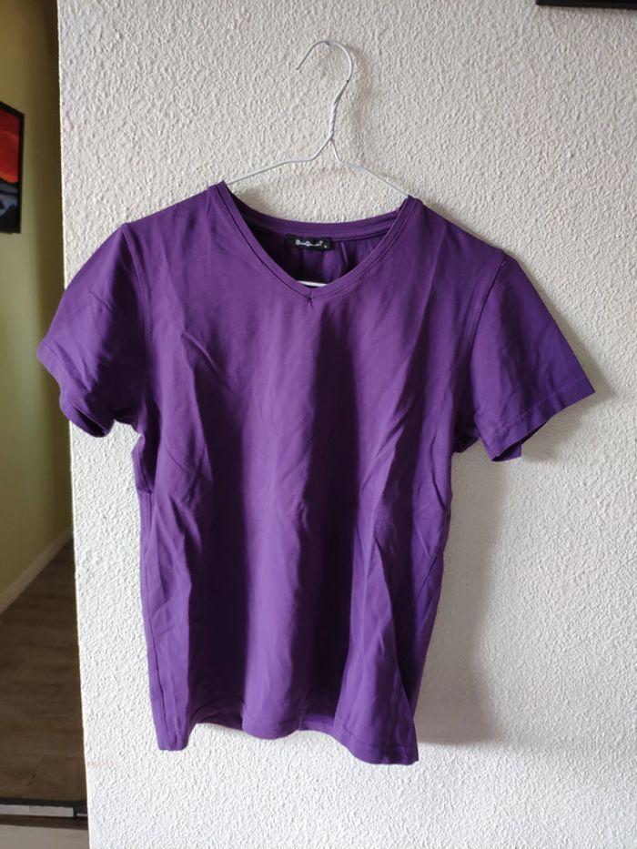 Lot 2 t-shirt violet - photo numéro 2