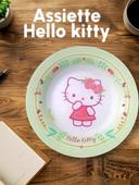 Assiette hello kitty verte