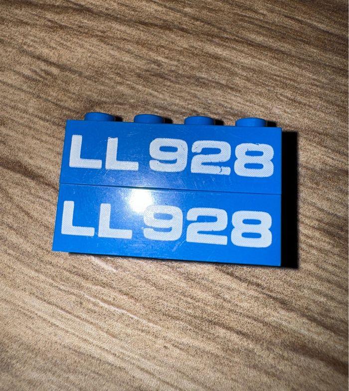 Lot de 2 Pièces Lego 3010p928 - Blue - photo numéro 1