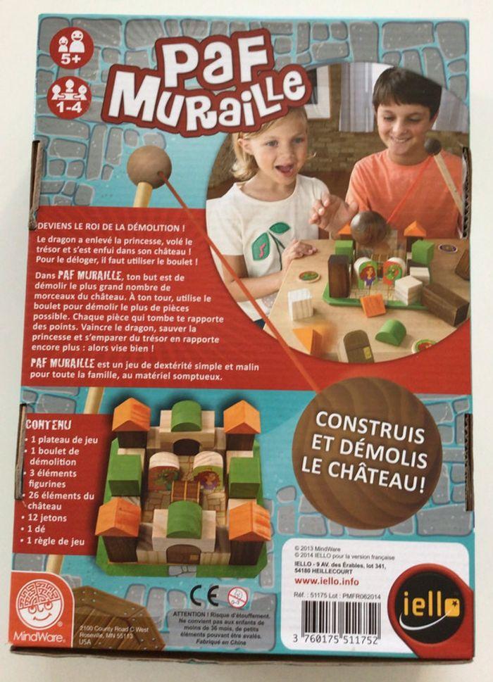 Jeu société enfant en bois démolition château - photo numéro 3