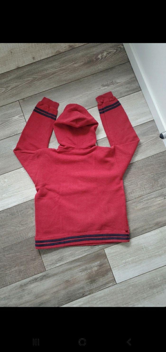 Sweat à capuche - rouge bordeaux - photo numéro 5