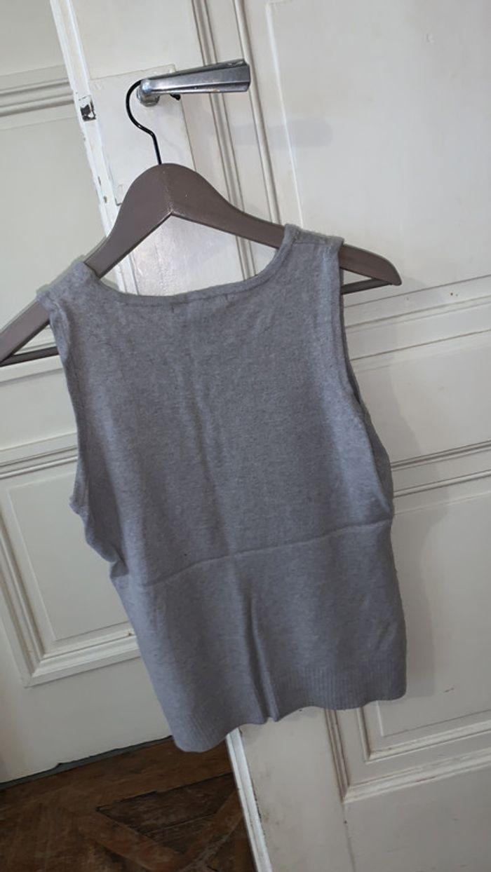 Débardeur chaud gris clair, H&M, taille M. - photo numéro 3