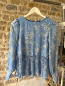 Blouse bleue