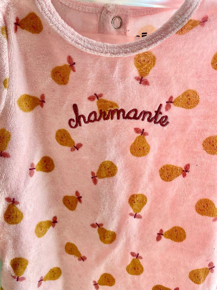 Pyjama fille en velours imprimé - photo numéro 4