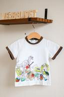 T-shirt blanc motif jouets, Vertbaudet, 6 mois