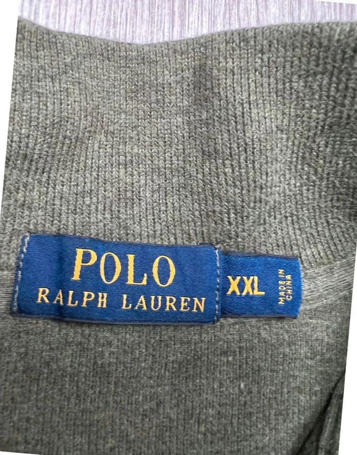 👕 Half Zip, Quart Zip, sweat col roulé à fermeture Ralph Lauren Kaki Taille XXL 👕 - photo numéro 6