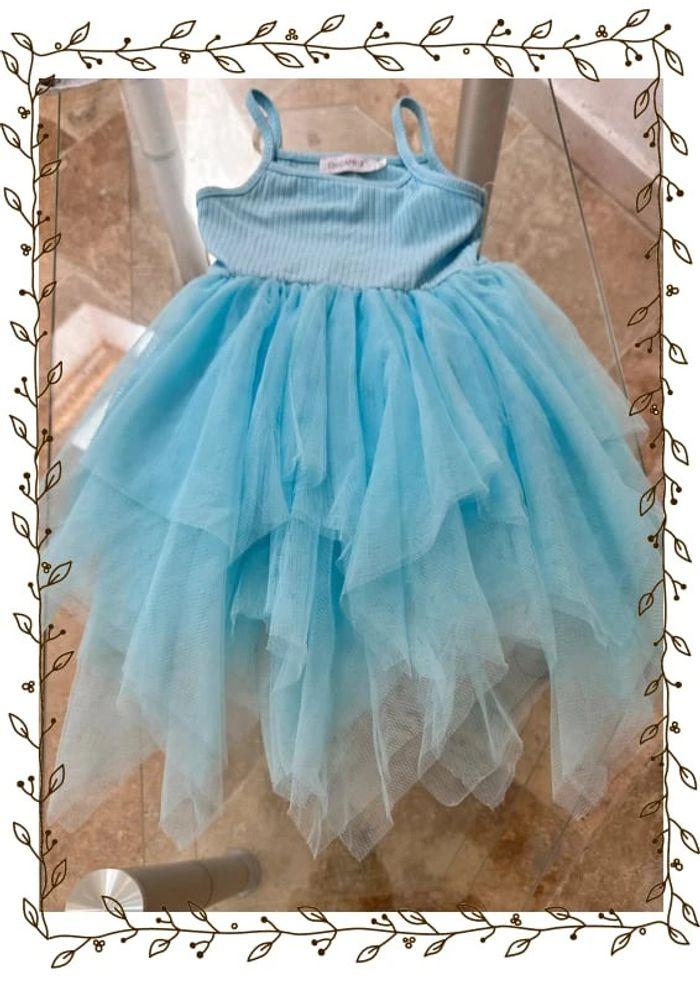 Robe tutu bleu turquoise Chicaprie - photo numéro 1