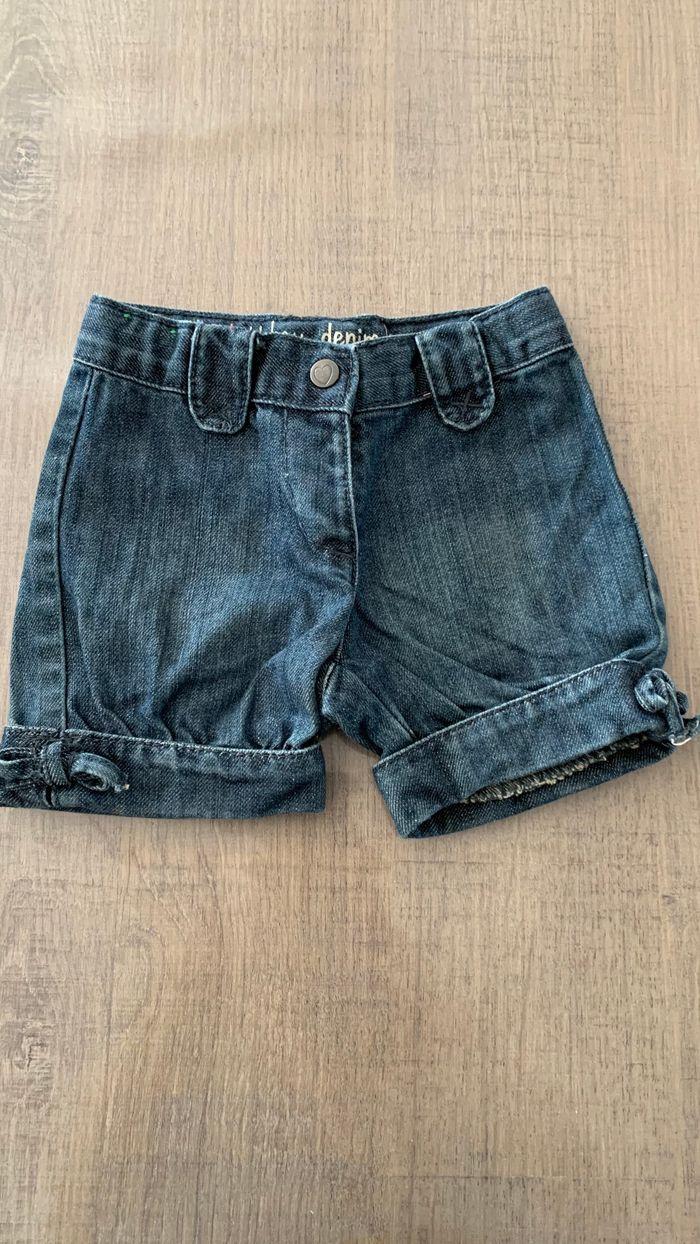 Short jean filles 9 mois bout’chou - photo numéro 1