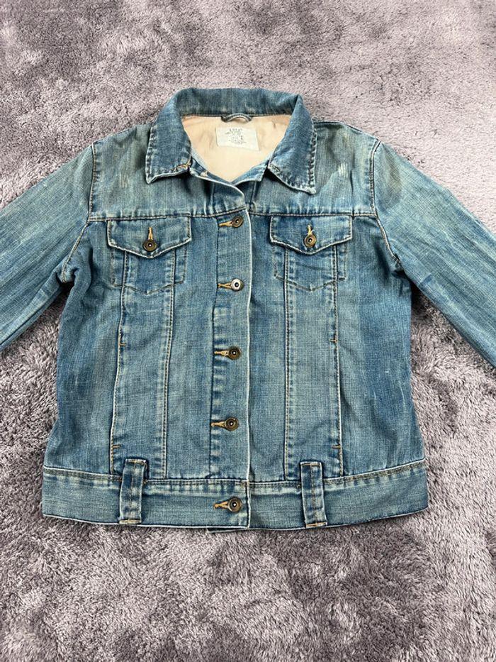 👕 Veste en Jeans vintage y2k Bleu Clair Taille S 👕 - photo numéro 6