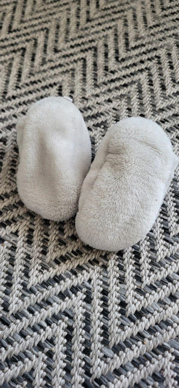 Chaussons bébé gris chat 6/12 mois - photo numéro 3