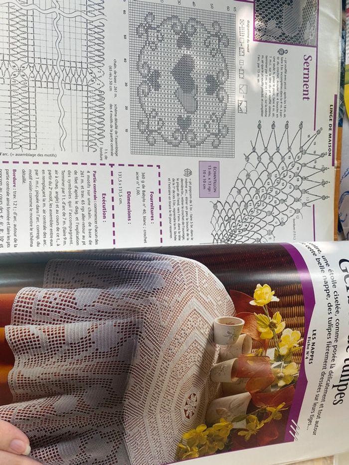 Lot classeur crochet passion avec napperons - photo numéro 5