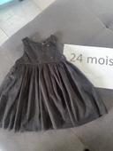 Robe noire paillettes 24 mois