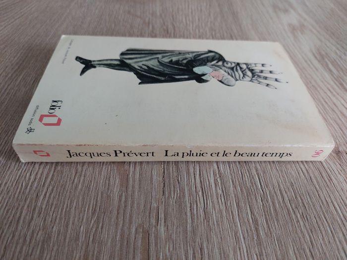 Livre "La pluie et le beau temps" Jacques Prévert Folio vintage - photo numéro 4