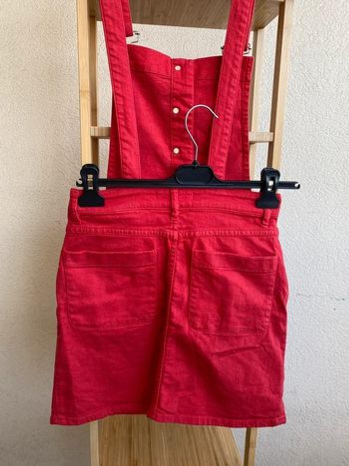 Robe salopette Maje rouge jeans Taille 34 - photo numéro 6