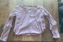 Blouse courte rose Bershka