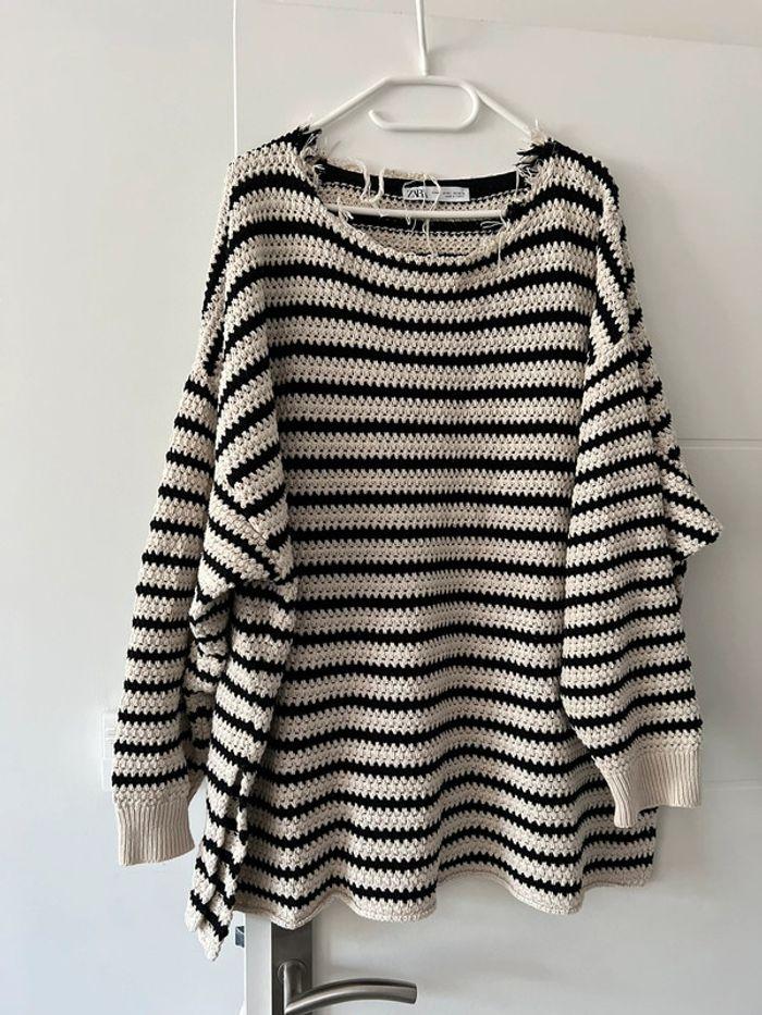 Pull marinière en maille Zara taille M/L - photo numéro 1