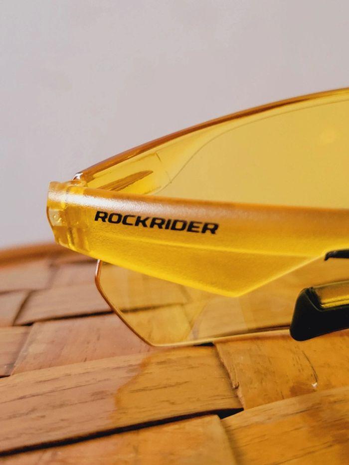 Lunettes de sport vision jaune Rockrider cyclisme VTT grande vitesse courses vélo - photo numéro 5