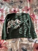 Pull vert dinosaure vertbaudet 8 ans