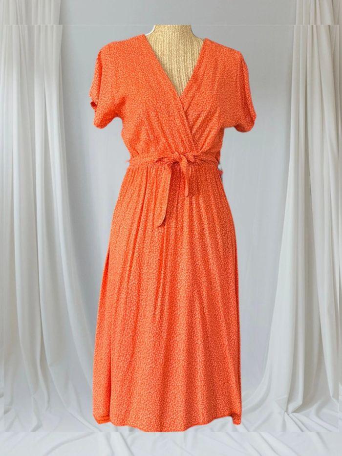 Robe midi orange TU 36/42