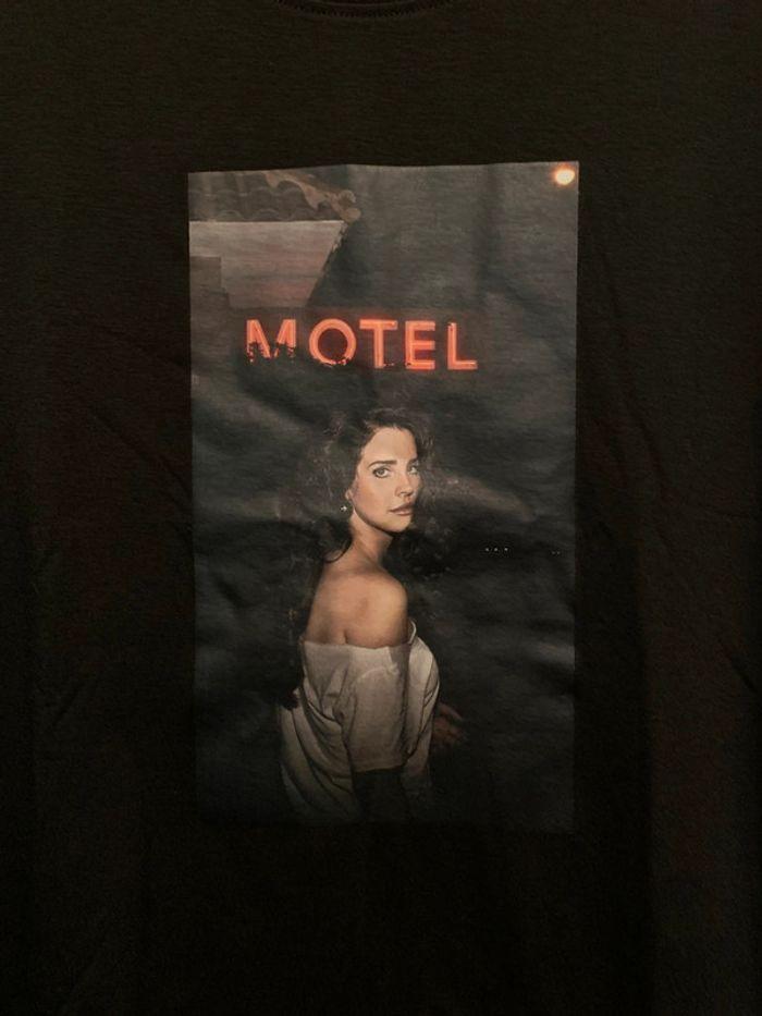 T-shirt noir Lana Del Rey Motel • Taille L - photo numéro 2