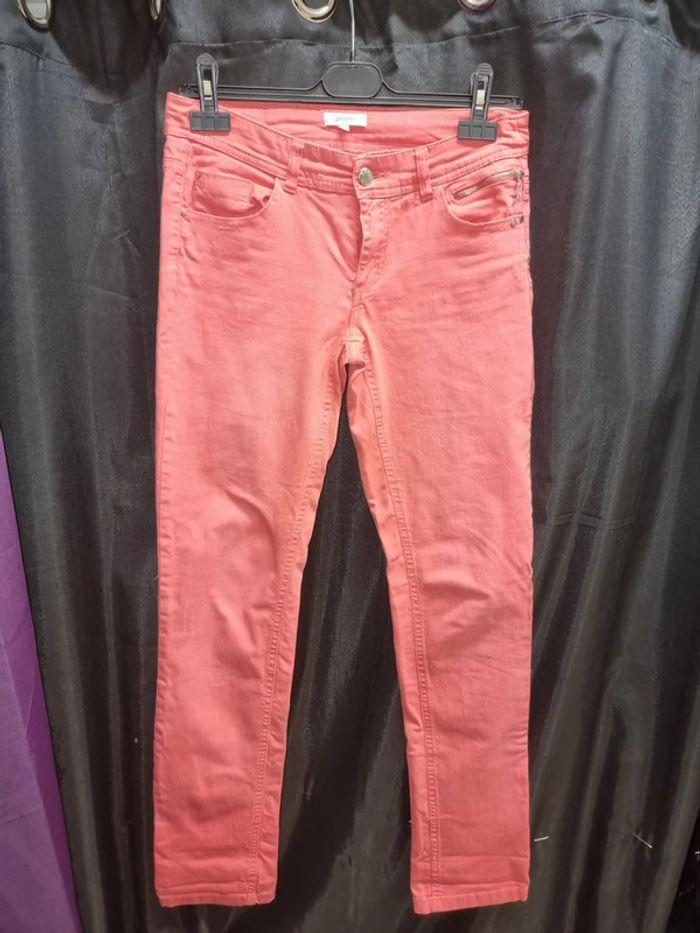 Pantalon jeans  corail taille 36 Phildar - photo numéro 1