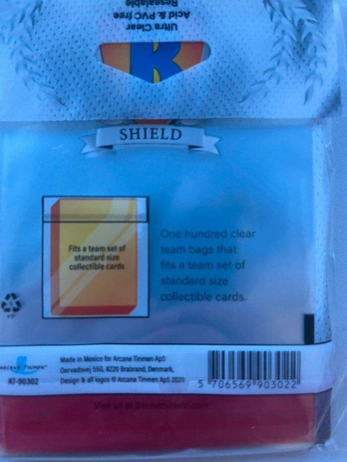 1 paquet de 100 team bags resealable Beckett Shield - photo numéro 4