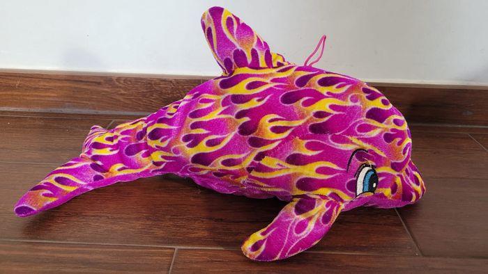 Peluche dauphin flamme violet - photo numéro 1