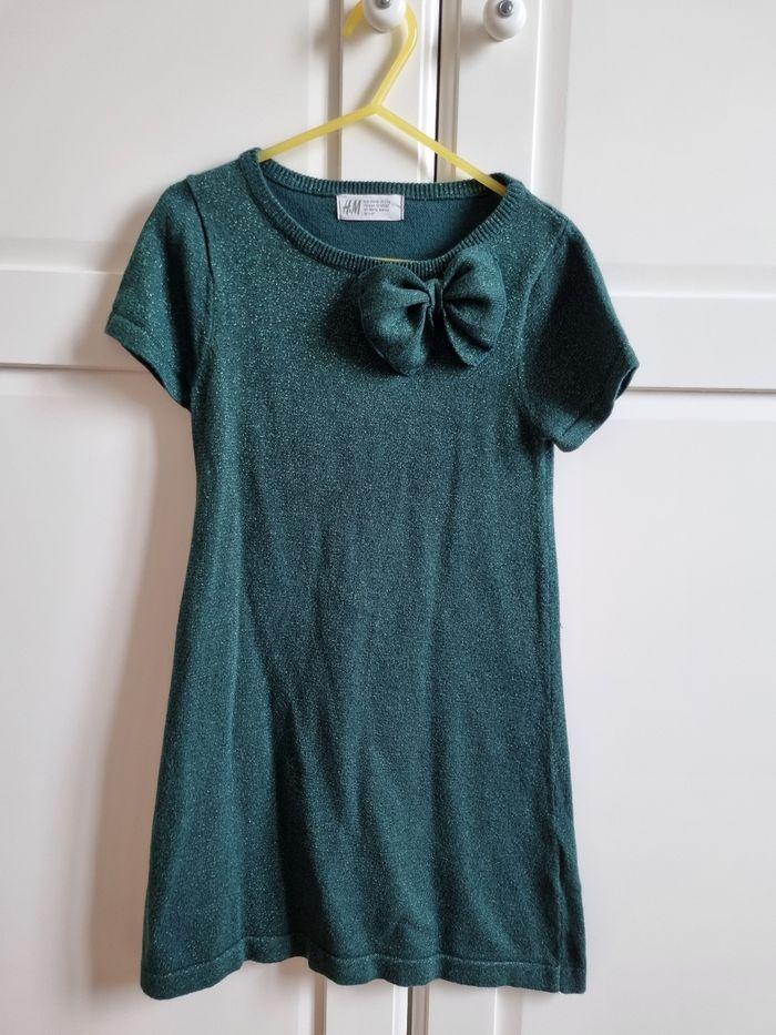 Robe à paillettes H&M verte 4/6 ans - photo numéro 1