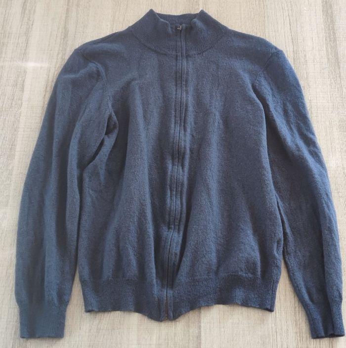 Veste en laine bleu pour homme taille M. Veste manche longue - photo numéro 4