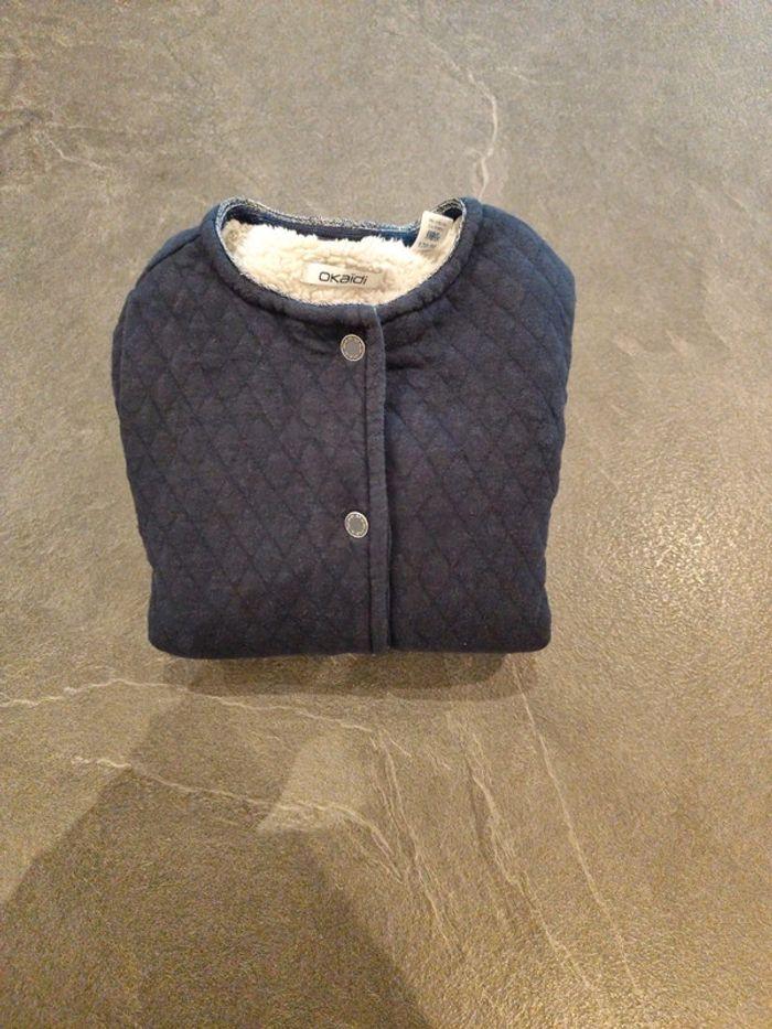 Gilet épais bleu foncé Okaïdi 6 ans - photo numéro 7