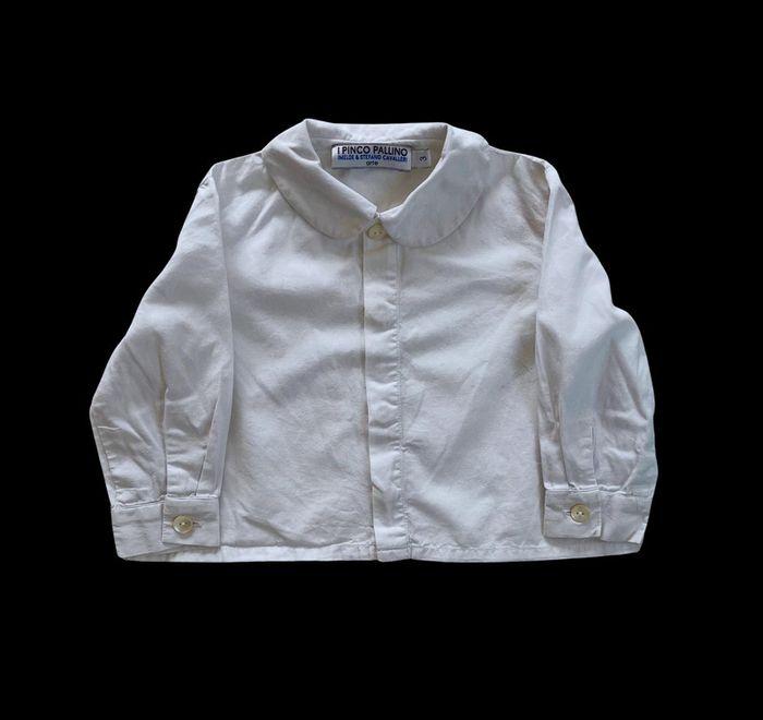 Chemise blanche Pinco Pallino, 3 mois - photo numéro 1