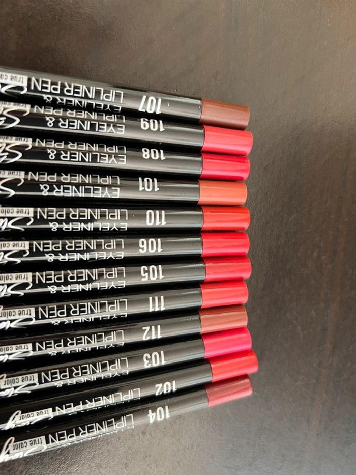 Lot de 12 eye-liners et lip liner - photo numéro 3